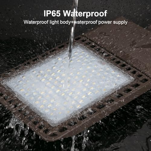 Juyace 300W LED Parking Lot Light with Slip Fitter Mount Pole Flood 5000K IP65 Waterproof Commercial Street Dusk to Dawn Photocell Lighting 100-277V - Image 3