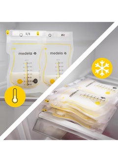Medela 50 Piece Easy Pour Disposable Leakproof Breast Milk Bags With Milk Protection 210 Ml  - Image 5
