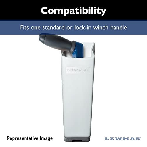 Lewmar Winch Handle Pocket for All Handles – 9-3/4" Long, self draining with Strong and Durable PVC Holder, fits one Standard or Lock-in Winch Handle, Installation Hardware not Included - Image 3