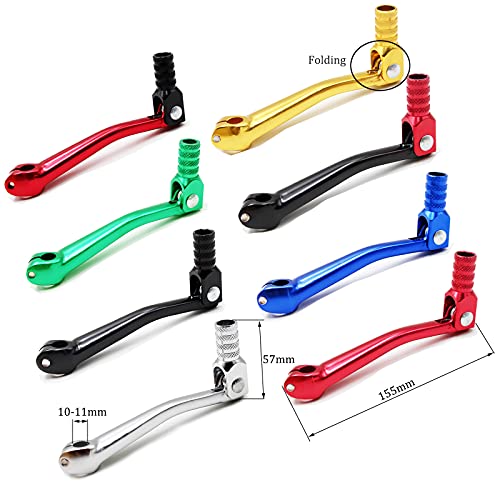 PRO BAT Folding Gear Shifter Shift Lever CNC Aluminum Gear Shifter Shift Lever for Motorcycle ATV Apollo SSR 125cc kayo Dirt 110cc 150cc 160cc KLX CRF50 Bike Pit Bike Black&Red - Image 3