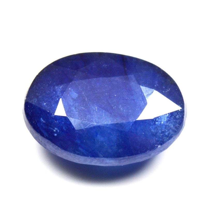 Bague حجر الياقوت الأزرق الأصلي الطبيعي نيلام معتمد جوهرة ثمينة مفككة معتمدة - Image 1
