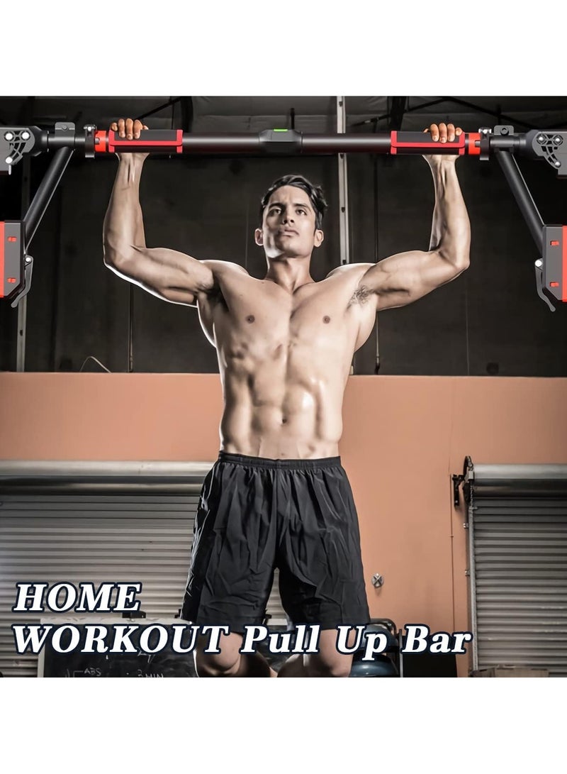 founder Pull Up Bar for Doorway, Chin Up Bar Door Frame No Screw Upper Body Workout Bar with Locking Portable Adjustable Width Gym System Trainer Wall Mounted Door Exercise Equipment for Home Fitness - Image 2