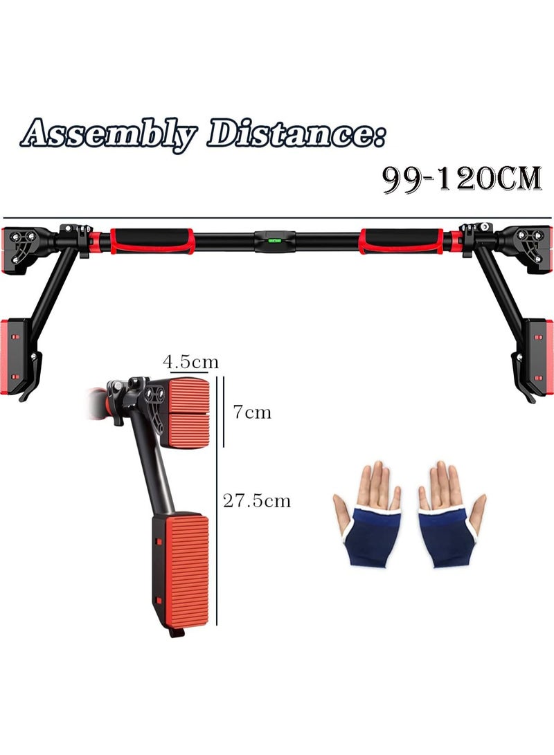 founder Pull Up Bar for Doorway, Chin Up Bar Door Frame No Screw Upper Body Workout Bar with Locking Portable Adjustable Width Gym System Trainer Wall Mounted Door Exercise Equipment for Home Fitness - Image 3