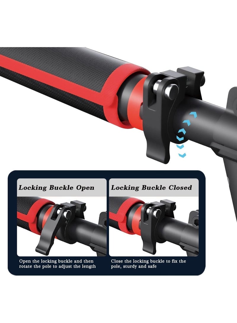 founder Pull Up Bar for Doorway, Chin Up Bar Door Frame No Screw Upper Body Workout Bar with Locking Portable Adjustable Width Gym System Trainer Wall Mounted Door Exercise Equipment for Home Fitness - Image 4