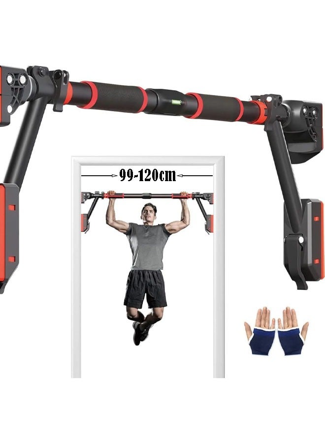 founder Pull Up Bar for Doorway, Chin Up Bar Door Frame No Screw Upper Body Workout Bar with Locking Portable Adjustable Width Gym System Trainer Wall Mounted Door Exercise Equipment for Home Fitness - Image 1