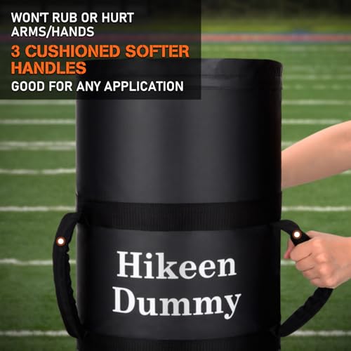 Hikeen Heavy Duty Football Tackle Dummy - Lightweight Tackling Dummy for Youth Football Withstand Years of Blocking, Tackling, Defensive Practice Drills - 12"x48" Kick Training Dummy with Handles - Image 5