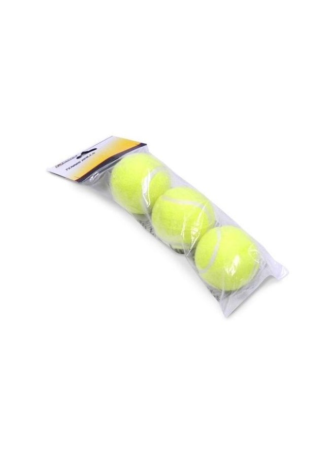 3 Yellow Tennis Ball Regulation Size for Practice, Training & Play - Image 1