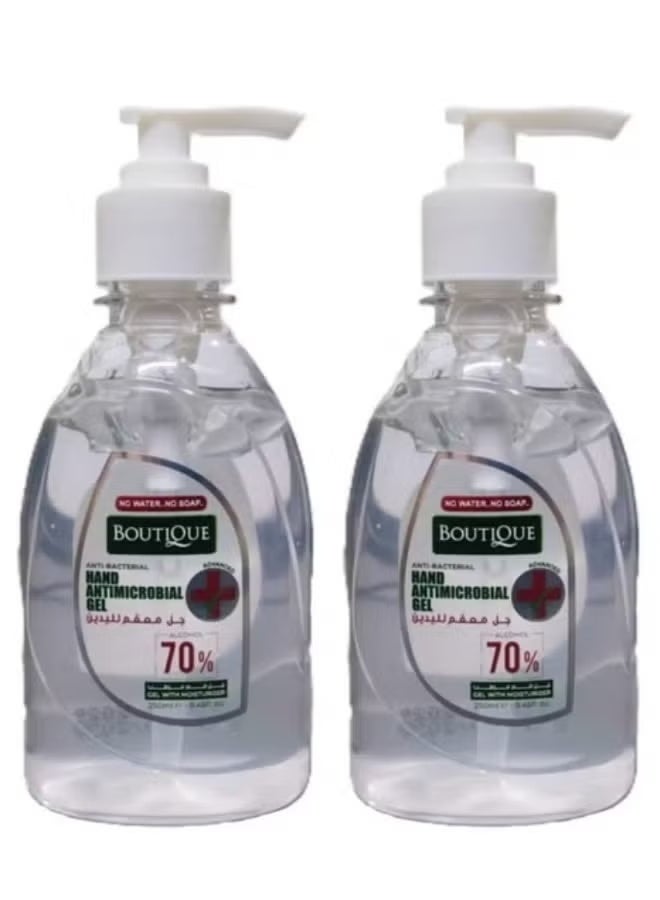 BOUTIQUE 2 Pcs Boutique Hand Sanitizing Gel  250 ml with Moisturizer - Image 1