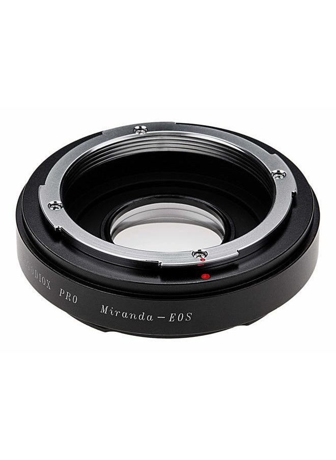Fotodiox - Pro Lens Mount Adapter, for Miranda (MIR) Lens to Canon EOS EF Mount DSLR Camera Body - Image 1