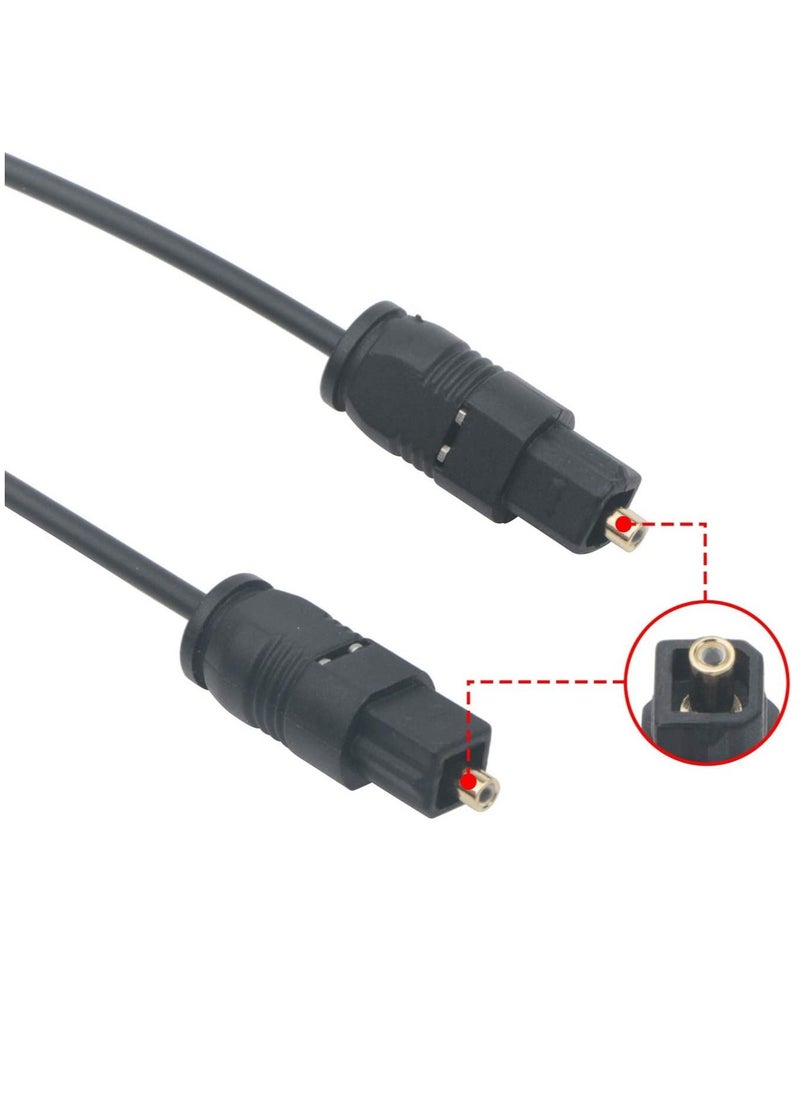Ntech For TosLink Cable, Good Fidelity Gold Plated Interface Plug and Play Optical Audio Cable Easy Connection for Home Theater for Audio Equipment  - Image 2