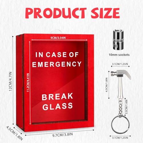 WenmthG Emergency 10mm Socket - Funny Gag Gift for Men - Break In Case of Emergency - Desk & Workshop Decor, Gift For Garage Wall - Image 3