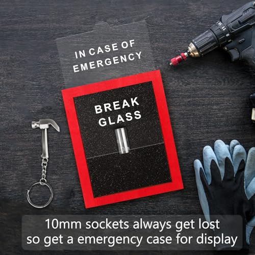 WenmthG Emergency 10mm Socket - Funny Gag Gift for Men - Break In Case of Emergency - Desk & Workshop Decor, Gift For Garage Wall - Image 2