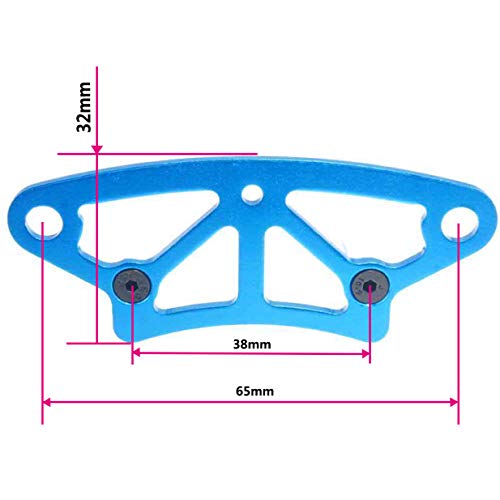 BONRI ShareGoo Front Foam Bumper,Aluminum Bumper Rail Upper Plate Compatible with HSP Redcat Racing 1/10 RC Drift Car Lightning EP Drift/EPX Pro/STK Lightning STR - Image 3