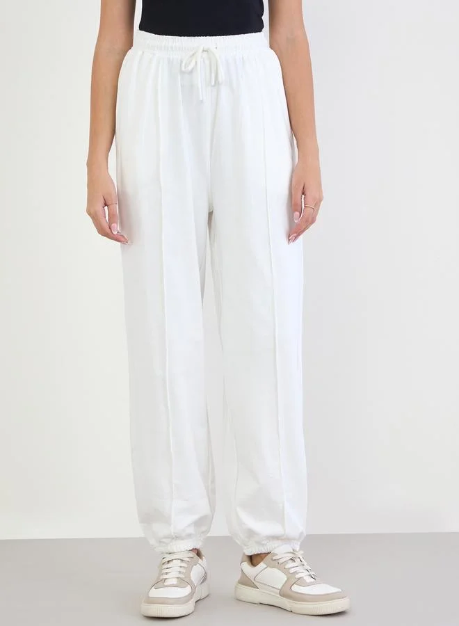 Styli Women Off-White Relaxed Fit Joggers
