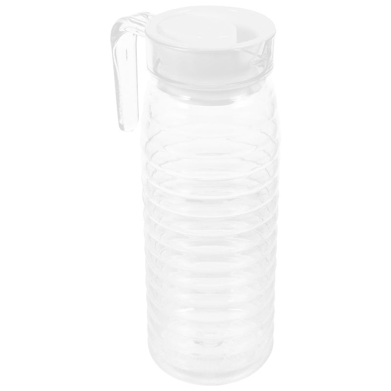 Thick Acrylic Juice Pitcher with Lid 1.1L Clear Beverage Jug for Fridge Cold Water Storage - Image 2