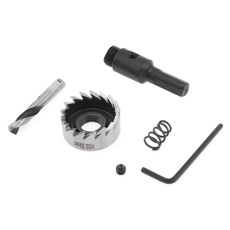 ChgImposs 5Pcs 16-30mm 5/8-Inch to 1-3/16 Inch HSS Hole Saw Cutter, Drill Bits Set Heavy Duty Tool Kit for Stainless Steel, Aluminum Alloy, Plastic and Wood - Image 4