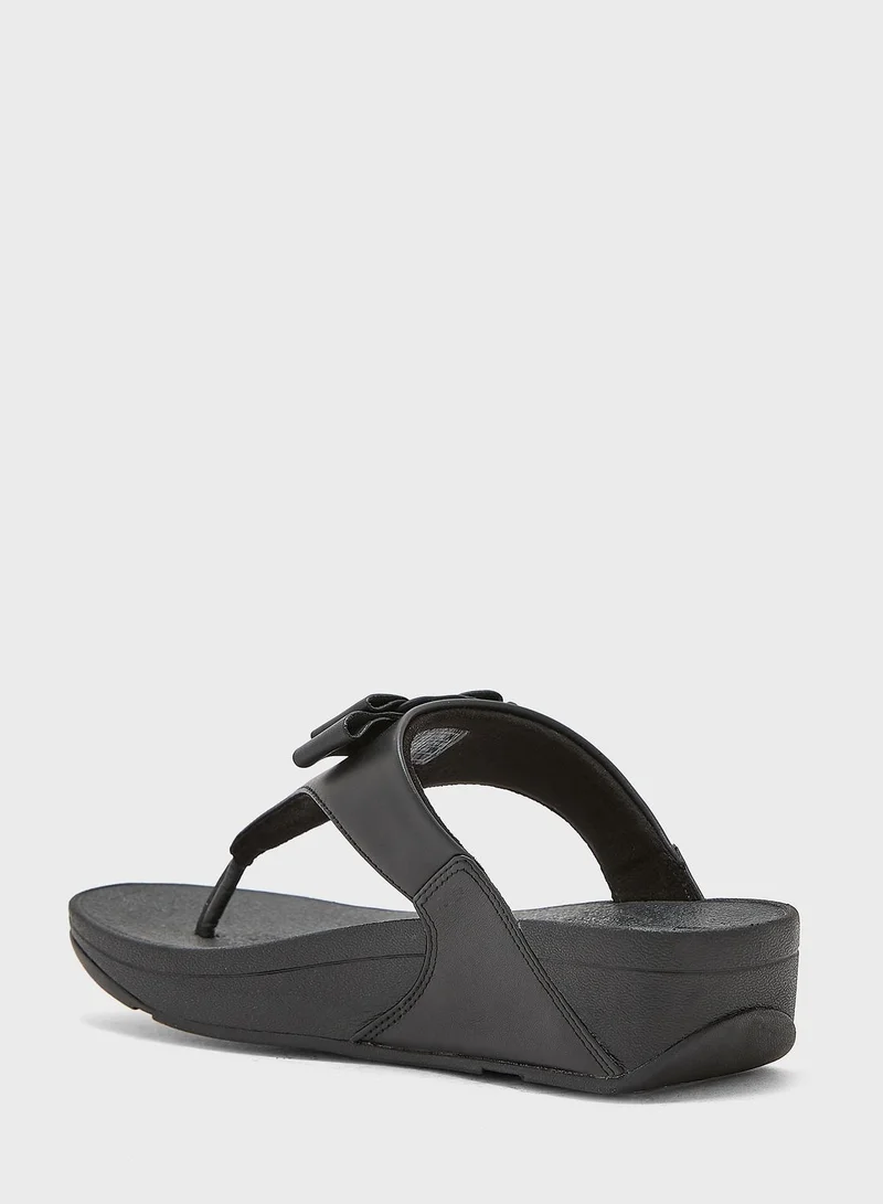 FitFlop Lulu Bowtoe Post Wedge Sandals