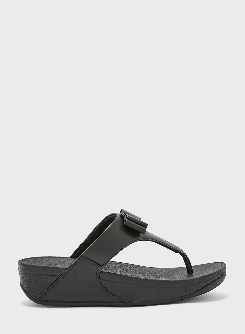 FitFlop Lulu Bowtoe Post Wedge Sandals