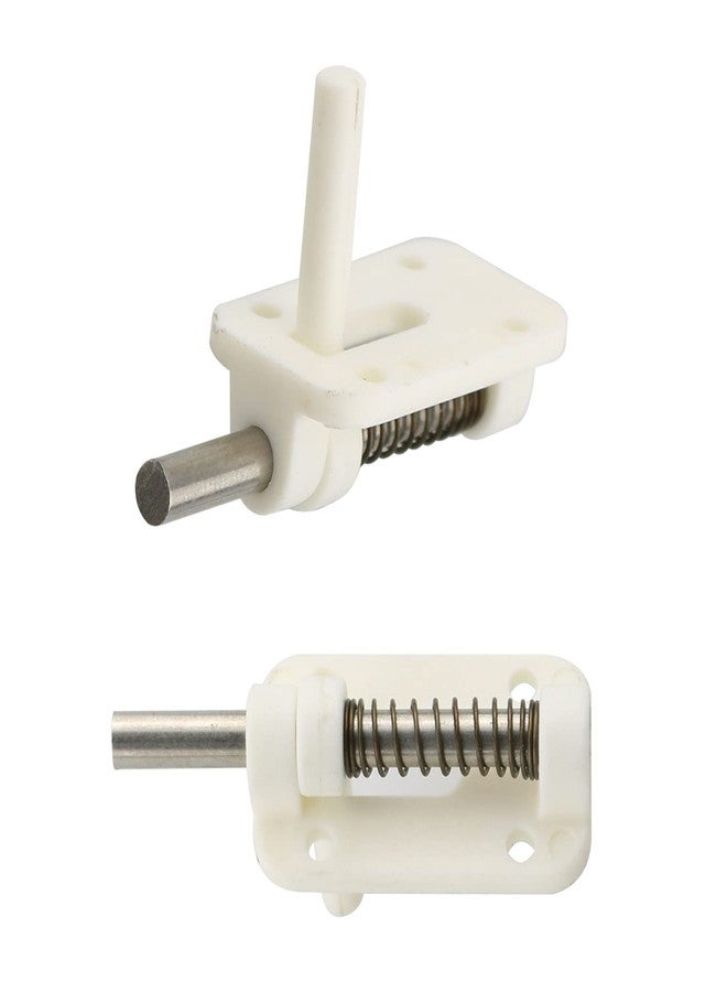 MEETOOT قفل باب قفل غطاء مظلة 2 قطعة لطائرات/قوارب RC نموذج قطع غيار، قفل غطاء قمرة القيادة الأبيض - Image 1