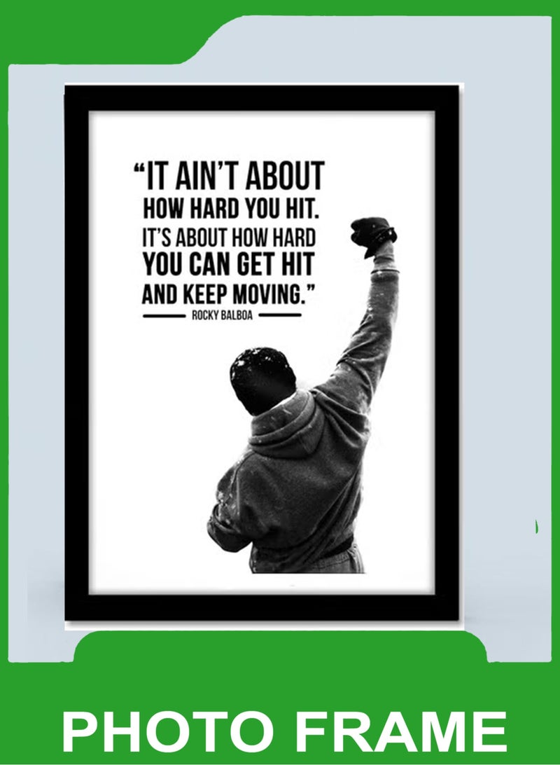 LOWHAT Home Decor Wall Art Poster Whit Frame - Image 1