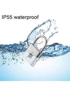 Generic Fingerprint Padlock, Smart Pad Lock Small Portable Padlock with USB Charging, Waterproof Locker Lock, Rust-Proof Fingerprint Lock for Locker, Luggage, Gym, Suitcas, School, Bike (Black)  - Image 4
