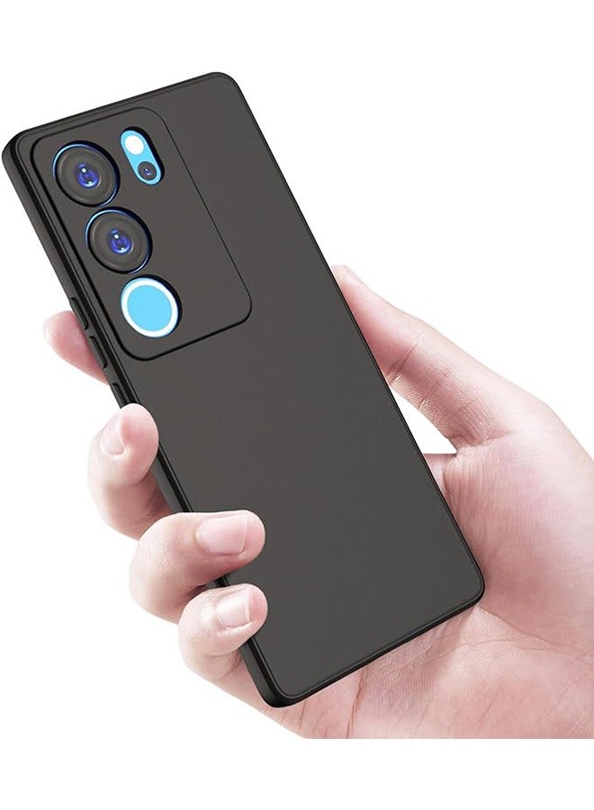 بيوينتي فيفو V30 لايت 5G الهاتف المحمول شل ، لينة تبو رقيقة حماية الهاتف المحمول شل ، ماتي السطح ، وحماية ضد السقوط ، ومكافحة بصمات الأصابع ، فيفو V30Lite 5G صدمة حماية الهاتف المحمول شل ( أسود ) - Image 3