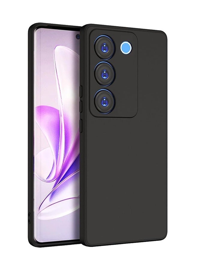 بيوينتي فيفو V30 لايت 5G الهاتف المحمول شل ، لينة تبو رقيقة حماية الهاتف المحمول شل ، ماتي السطح ، وحماية ضد السقوط ، ومكافحة بصمات الأصابع ، فيفو V30Lite 5G صدمة حماية الهاتف المحمول شل ( أسود ) - Image 1