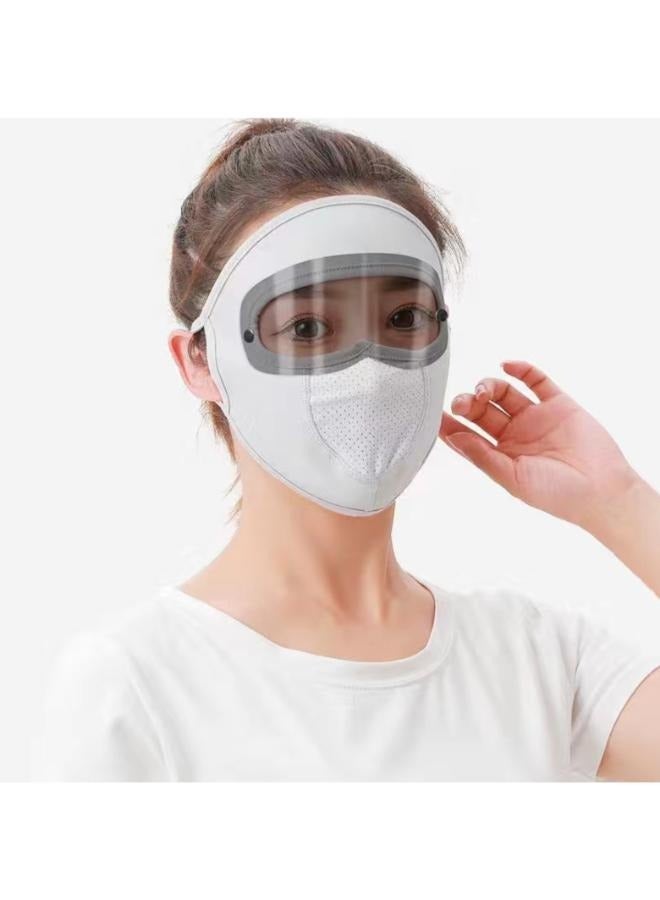 Double Lens Adjustable Eye Protection Sunscreen Mask Full Face Cover - Image 1