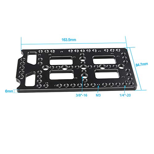 CAMVATE Multi-Purpose Mounting Cheese Plate for V Lock Mount Power Splitter - 1523 - Image 2