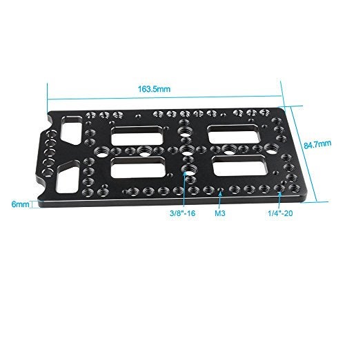CAMVATE Multi-Purpose Mounting Cheese Plate for V Lock Mount Power Splitter - 1523 - Image 3