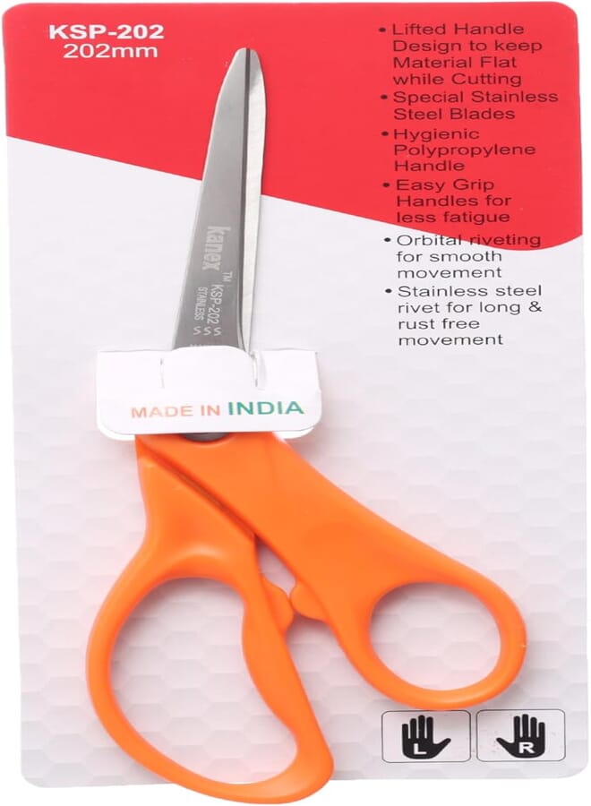 Kanex Indian metal scissors KSP-202 Orange