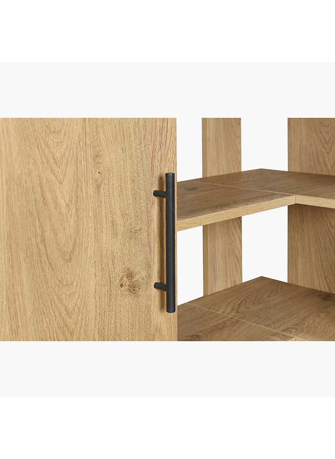 Home Box - Urban Edmond Engineered Wood Corner Coffee Bar Cabinet 90 x 96 x 29.8 cm - Image 1