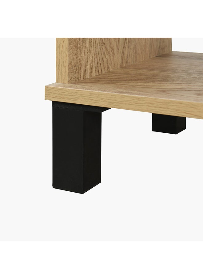 Home Box - Urban Edmond Engineered Wood Corner Coffee Bar Cabinet 90 x 96 x 29.8 cm - Image 1