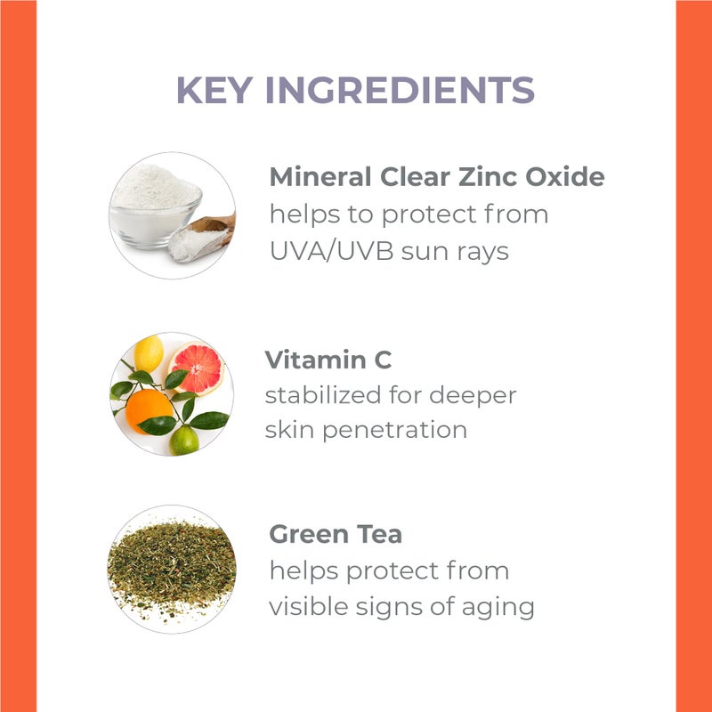 derma-e DERMA E Sun Defense Mineral Oil-Free Sunscreen SPF 30 Face â€“ Broad Spectrum Facial Sun Cream â€“ Hypoallergenic, Fragrance Free Clear Zinc Oxide Protection, 2 Oz - Image 2