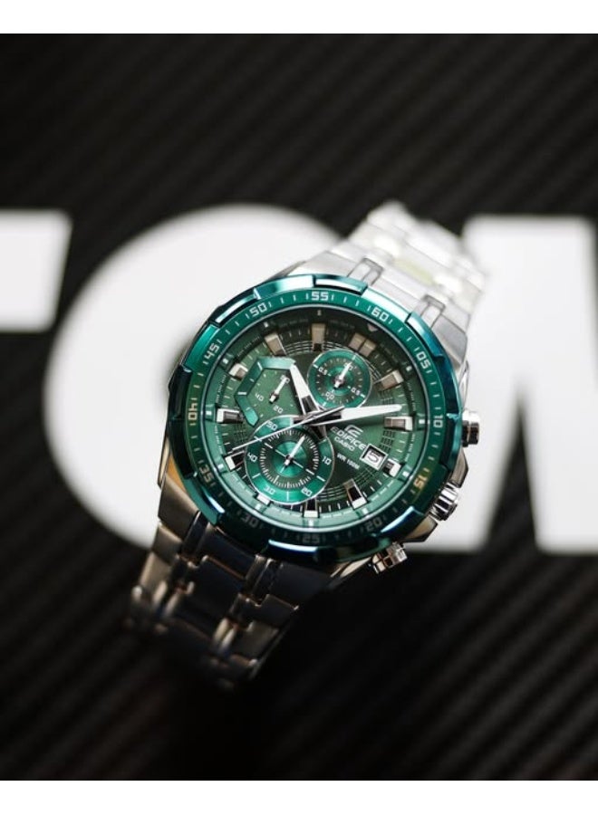 كاسيو ساعة كاسيو إيديفيس كرونوغراف قياسية للرجال من الفولاذ المقاوم للصدأ EFR-539DE-3AVUDF - Image 2