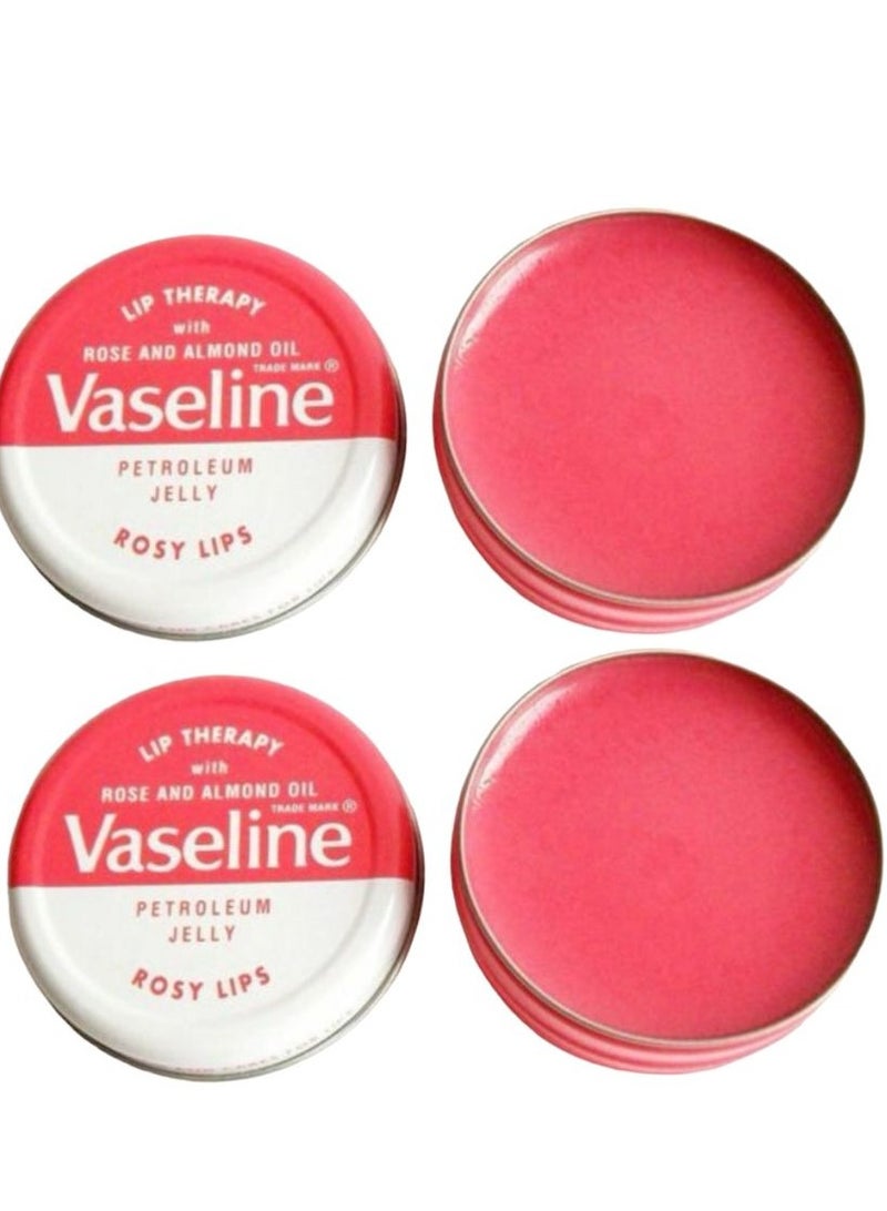 فازلين مرطب شفاه ليب ثيرابي روزي ليبس 4 قطعه - Image 1