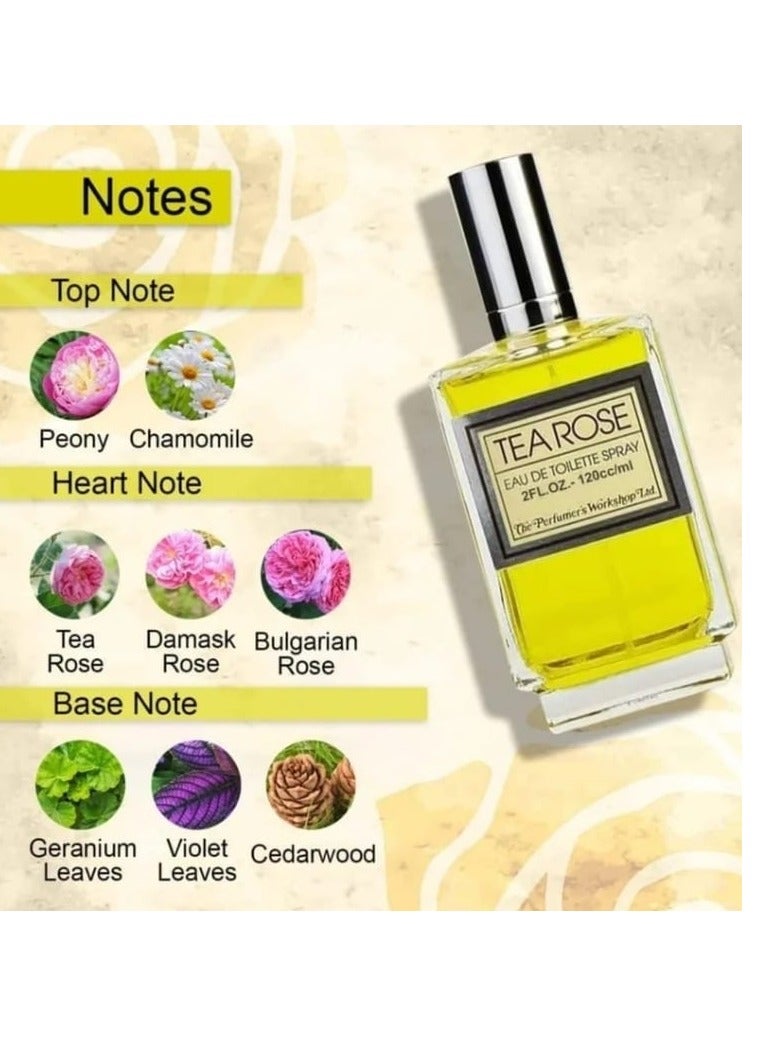 TEA ROSE T Rose Toilet Perfume 56 ml - Image 2