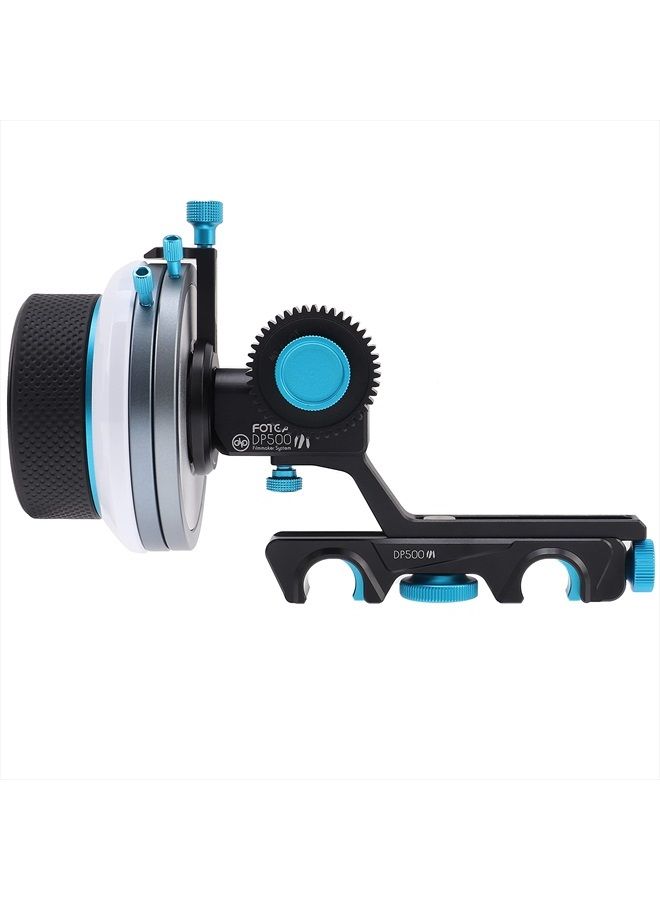 Fotga DP500III Follow Focus Puller w/A/B Stop,15mm Quick Release Rod Clamp for Canon Nikon Sony Blackmagic DSLR Cinema Camera Video Mirrorless Camera Cine Lens Film Movie Video Making No Backlash - Image 2