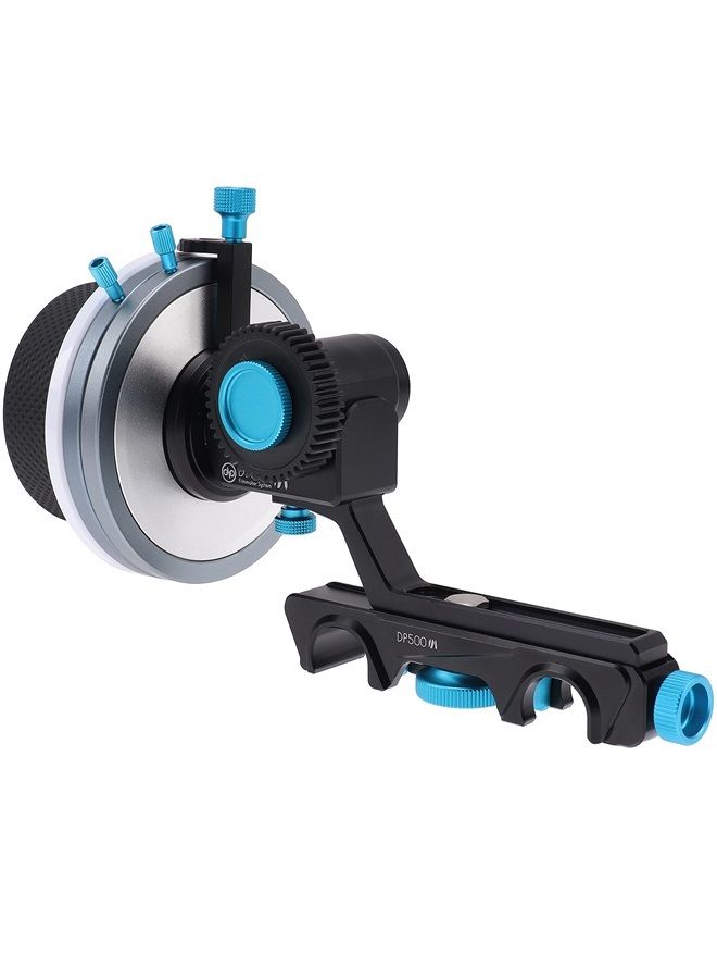 Fotga DP500III Follow Focus Puller w/A/B Stop,15mm Quick Release Rod Clamp for Canon Nikon Sony Blackmagic DSLR Cinema Camera Video Mirrorless Camera Cine Lens Film Movie Video Making No Backlash - Image 4