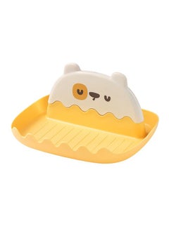 Thoraya Spoon Rest with Lid Holder Thicken Prevents Deformation Pot Lid Utensil Rest for Household Kitchen Yellow  - Image 1