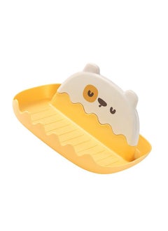 Thoraya Spoon Rest with Lid Holder Thicken Prevents Deformation Pot Lid Utensil Rest for Household Kitchen Yellow  - Image 2