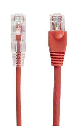 Black Box خدمات الشبكة الصندوق الأسود 1 قدم كات 6 رفيع أحمر 28AWG كابل توصيل - Image 3