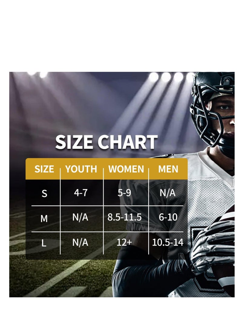 Captaintech Football Socks Ultra Long, 2 Pack Scrunch Socks Football, Combed Cotton With Ankle Support, Padded Athletic Socks for Men & Women, Black and White - Image 4