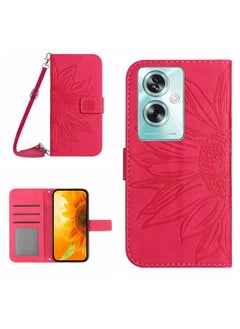 Case Cover For OPPO Reno11 F 5G/F25 Pro 5G Skin Feel Sun Flower Embossed Flip Leather Phone Case with Lanyard Rose Red - pzsku/ZFE955B0D9FB3069319D3Z/45/_/1723715424/90625d07-81f7-4a28-9033-8dc0fac87576