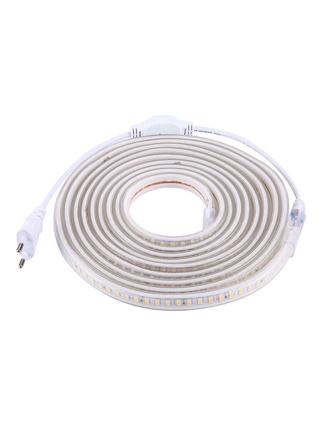 Loquat 120 LED Waterproof Light Strip With Power Plug White 18x18x5cm - Image 1