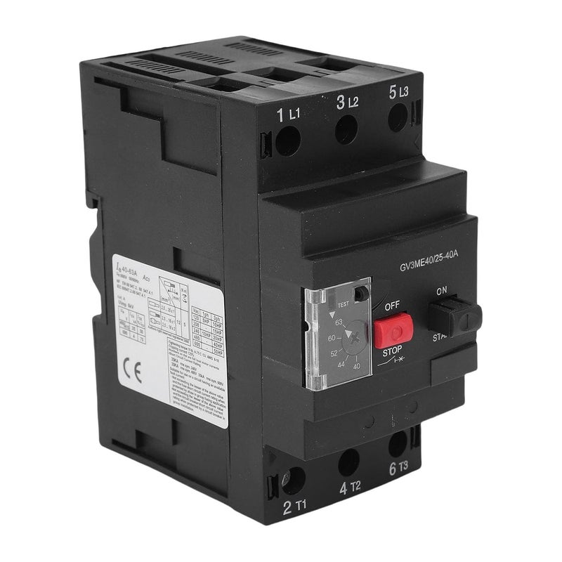 مفتاح حماية المحرك قاطع الدائرة الحراري المغناطيسي 35 مم تركيب السكة 6 كيلو فولت تيار متردد فئة 3 - Image 1