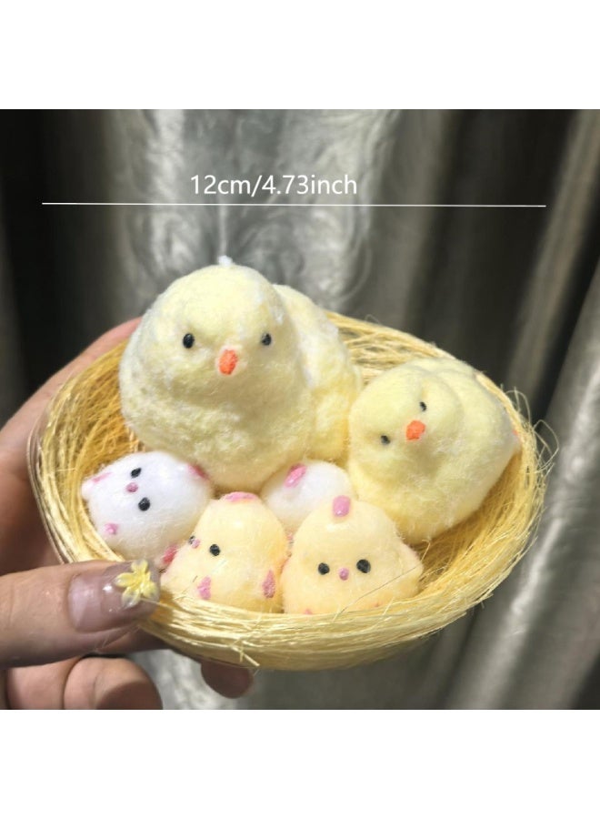 كادراما لعبة تخفيف التوتر، دجاجة صفراء مخملية للكبار والصغار، هدية عيد ميلاد، لعبة ممتعة - Image 2