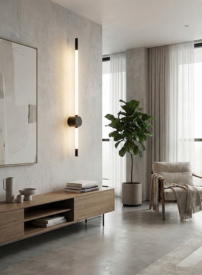 BUY4LESS -  Modern Lighting, Wall Light, Black Color, Length:60 cm, Suitable for living room, dining room, bedroom, bathroom - Image 2