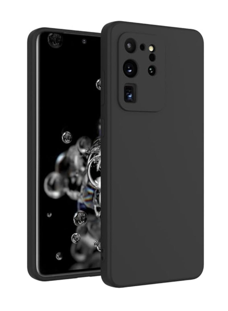 Case for Samsung Galaxy 20 Ultra Back Cover Slim Fit for Soft TPU Cover Flexible Silicone Cover Matte Samsung Galaxy S20 Ultra Black - Image 1