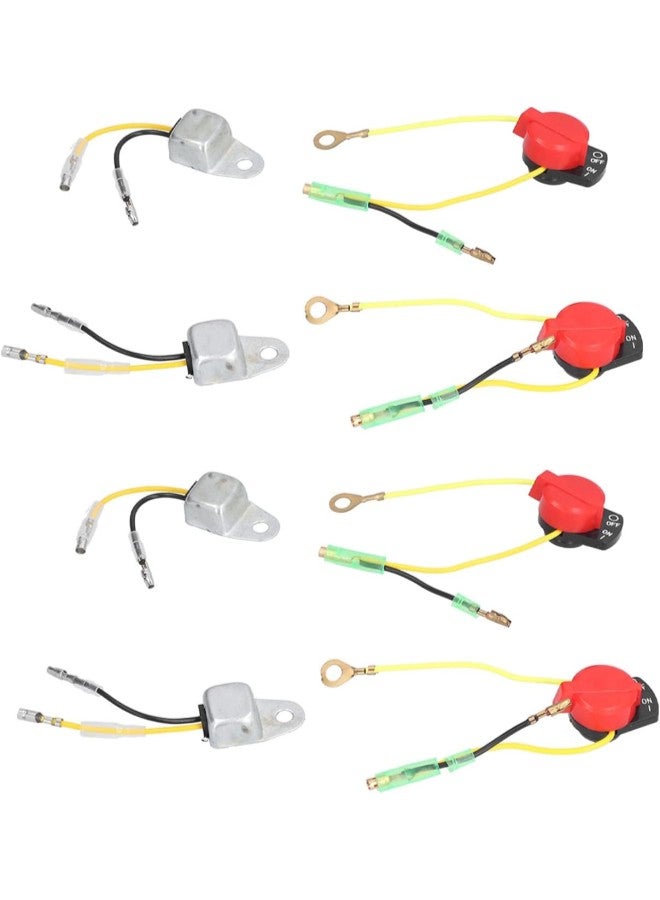 klarako 8Pcs Low Oil Alert Sensor Wide Compatibility ABS Plastic Stable Safe Durable Engine Stop Switch for GX120 GX160 5.5HP ABS Material - Image 3
